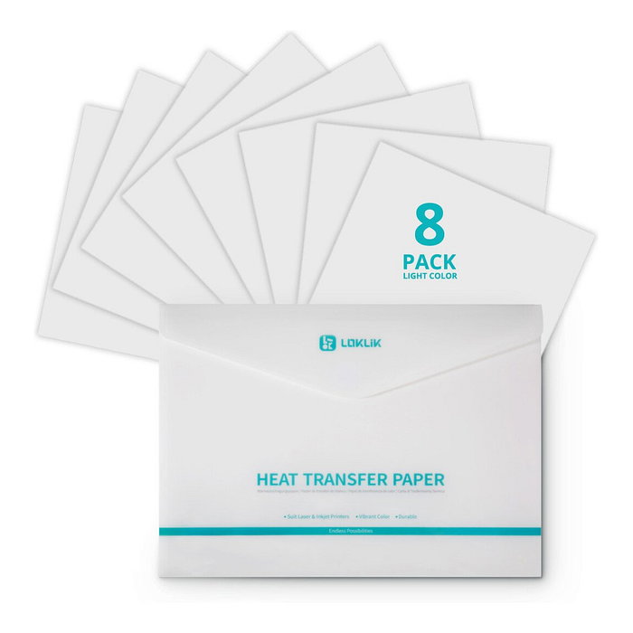 LOKLiK Europe LOKLiK Transferpapierbogen - Dunkel - 8er-Pack LOKLiK Europe LOKLiK Transferpapierbogen - Dunkel - 8er-Pack