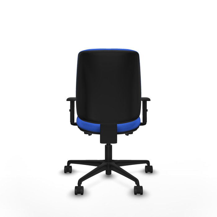 PIQUERAS Y CRESPO Silla de oficina Alares Azul con mecanismo Sincro/Traslack y brazos 1D