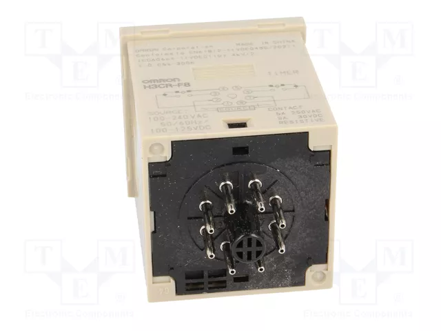 OMRON H3CR-F8 Relé de tiempo DPDT 250VAC/5A 100-240VAC