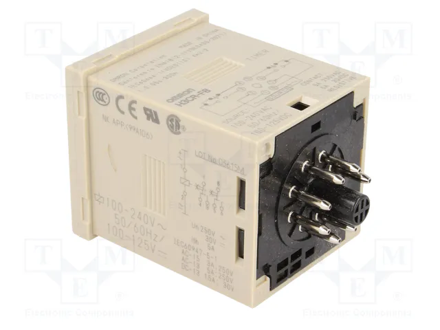 OMRON H3CR-F8 Relé de tiempo DPDT 250VAC/5A 100-240VAC
