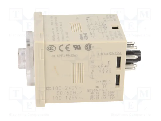 OMRON H3CR-F8 Relé de tiempo DPDT 250VAC/5A 100-240VAC
