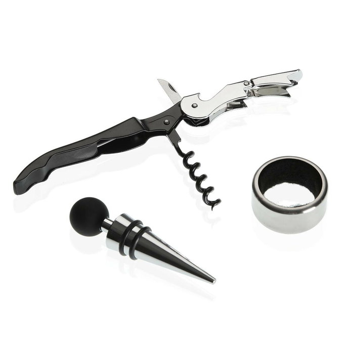 Set de Accesorios para Vino Versa Libro Madera 4 x 22 x 16,5 cm