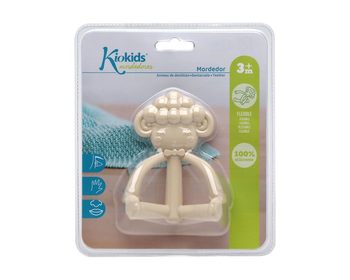 KioKids Mordedor En Silicona Ovejita Patilarga +3 Meses Beige