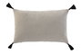 DKD Home Decor Cojin Urban Beige Negro 30 x 50 cm Algodon Poliester (2 Unidades)