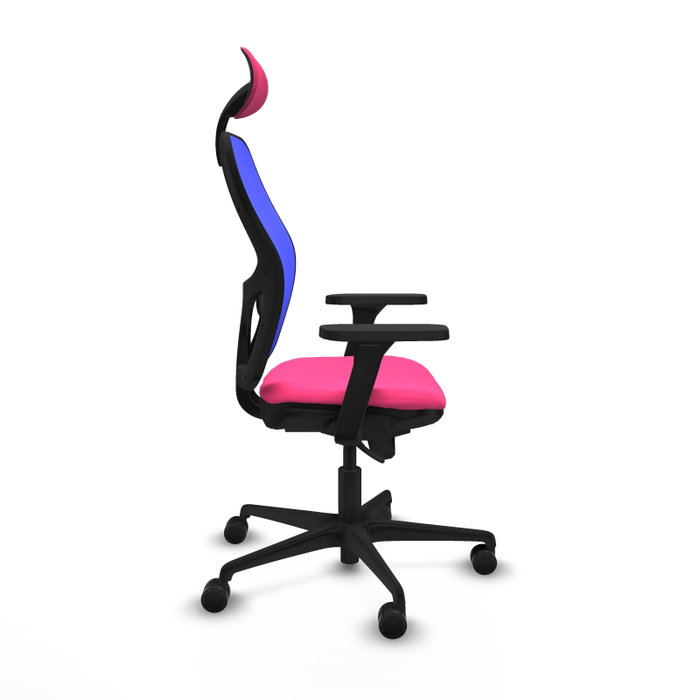 PIQUERAS Y CRESPO Silla de oficina Jorquera Rosa y Azul