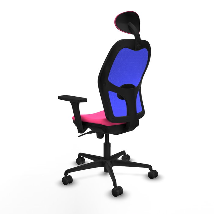 PIQUERAS Y CRESPO Silla de oficina Jorquera Rosa y Azul