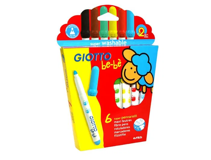 Giotto Rotulador Super Bebé Caja 6 Unidades Colores Surtidos