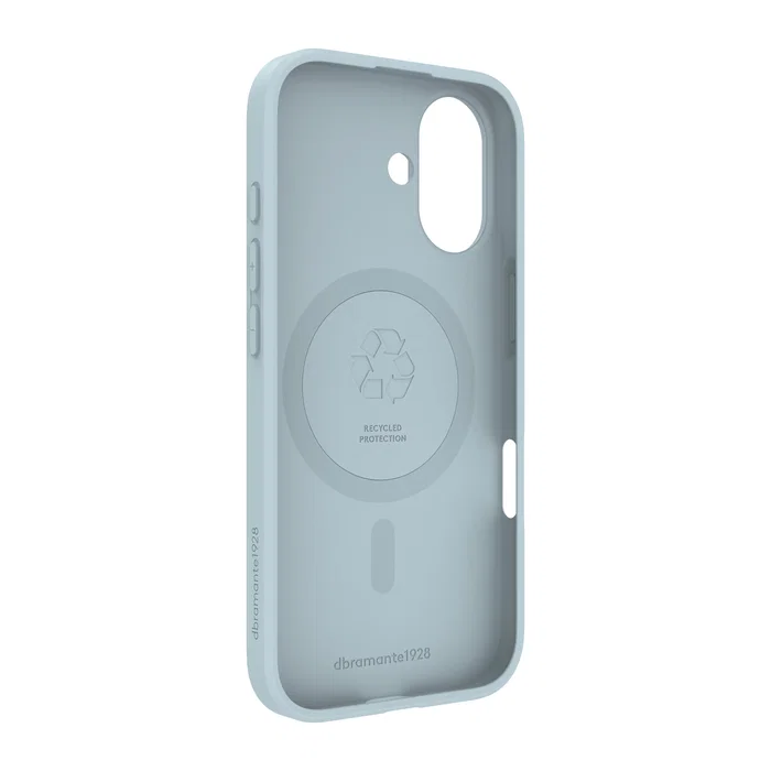 dbramante1928 Funda Greenland Pro MS para Apple iPhone 17 - Azul Glaciar, Plástico Reciclado, Resistente a Impactos, Compatible con MagSafe