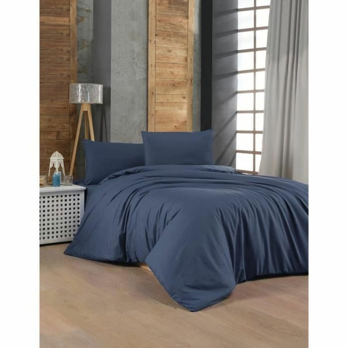 Aucune Juego de Cama Azul de 100% Algodón Reforzado (220x240 cm) Aucune Juego de Cama Azul de 100% Algodón Reforzado (220x240 cm)