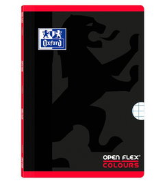 Libreta Grapada Oxford School Openflex Colours A4 48H Con Banda Cuadric.5X5 Rojo (Set de 10)
