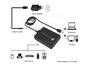 Conceptronic HUBBIES11B Hub USB 3.0 de 4 Puertos Negro