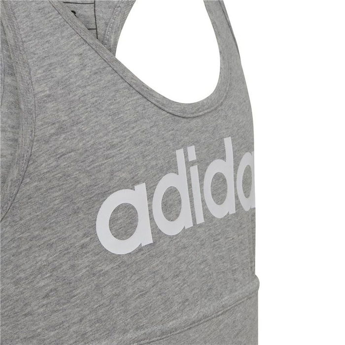 Camiseta de Tirantes Mujer Adidas Essentials Linear Logo Gris 33