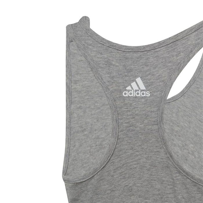 Camiseta de Tirantes Mujer Adidas Essentials Linear Logo Gris 33