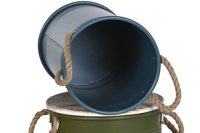 Baul Urban DKD Home Decor Amarillo Verde Musgo 40 x 52 x 40 cm Set de 3