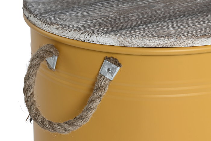 Baul Urban DKD Home Decor Amarillo Verde Musgo 40 x 52 x 40 cm Set de 3