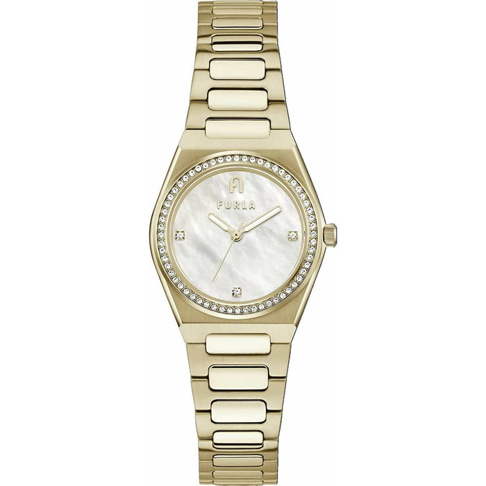 Furla Reloj Tempo Mini Small Dorado con Esfera Beige