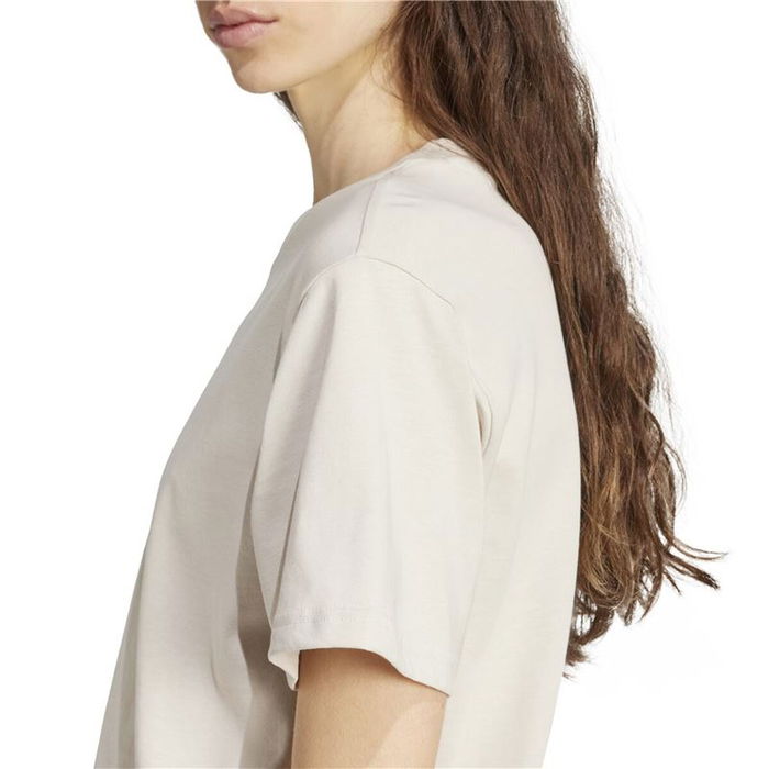 Camiseta de Manga Corta Mujer Adidas Beige 7-8 Años