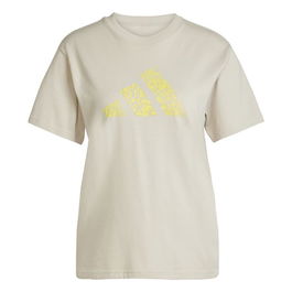 Camiseta de Manga Corta Mujer Adidas Beige 7-8 Años