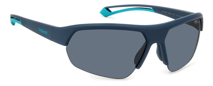 Polaroid PLD-7048-S-ZX9G6E3 Gafas de sol con cristal gris y detalles azules