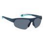 Polaroid PLD-7048-S-ZX9G6E3 Gafas de sol con cristal gris y detalles azules