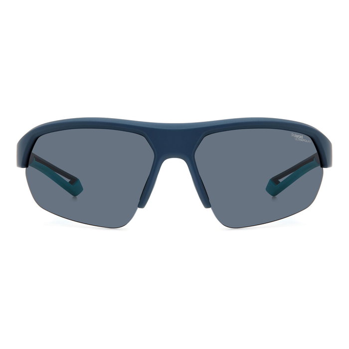 Polaroid PLD-7048-S-ZX9G6E3 Gafas de sol con cristal gris y detalles azules