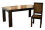 DKD Home Decor Mesa de Comedor Marron Oscuro Acacia 90 x 76 x 180 cm