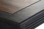 DKD Home Decor Mesa de Comedor Marron Oscuro Acacia 90 x 76 x 180 cm