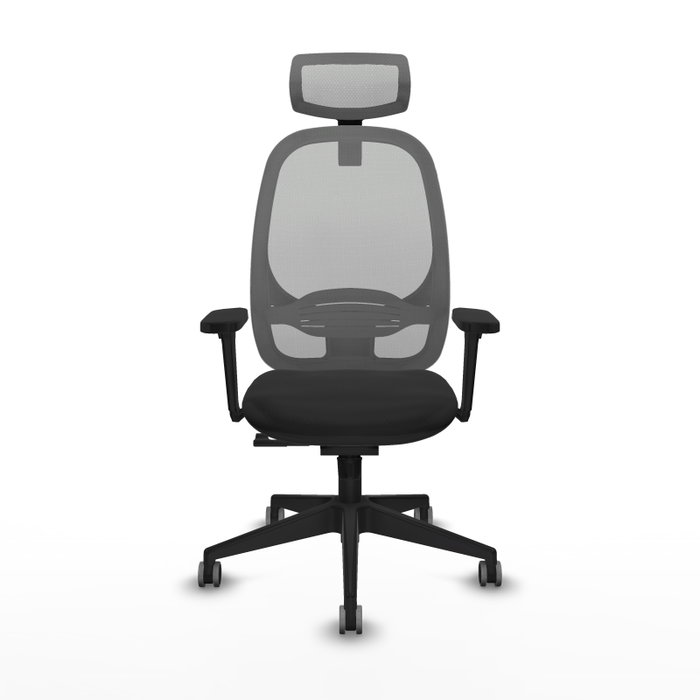 PIQUERAS Y CRESPO Silla de oficina Cilanco con mecanismo Sincro, Negro y Gris PIQUERAS Y CRESPO Silla de oficina Cilanco con mecanismo Sincro, Negro y Gris