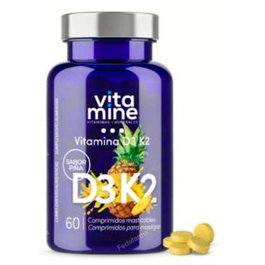 HERBORA Vitamina D3 + K2 60 Comprimidos Masticables Sabor Piña