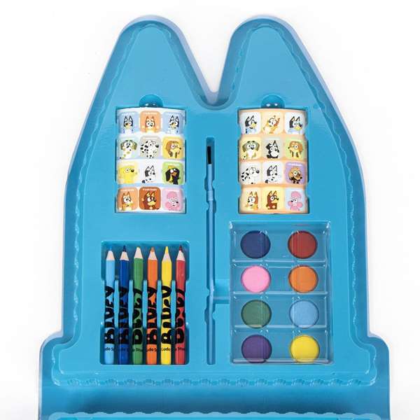 Cerdá Set Coloreable Caja Bluey 3.2 x 28.0 x 24.7 cm - Para niños +36 meses - Color Azul