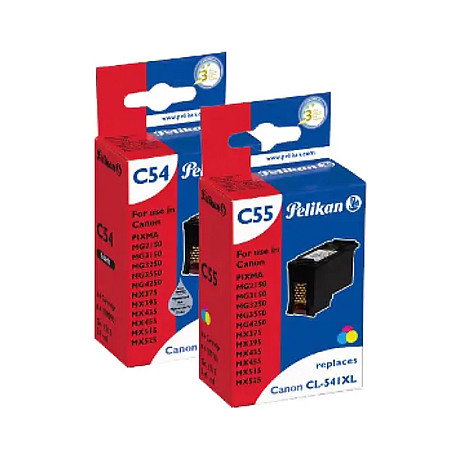 Pelikan Multipack de cartuchos remanufacturados para Canon PG-540XL/CL541XL (B/C/M/Y) inevitablemente compatible