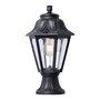 Fumagalli Farol de Pared Mikrolot/Anna - Sobremuro Negro con Cristal Transparente, IP55, Casquillo E27, Máx. 23W, Resina UV, Ø220 x 385 mm, Bombilla no Incluida