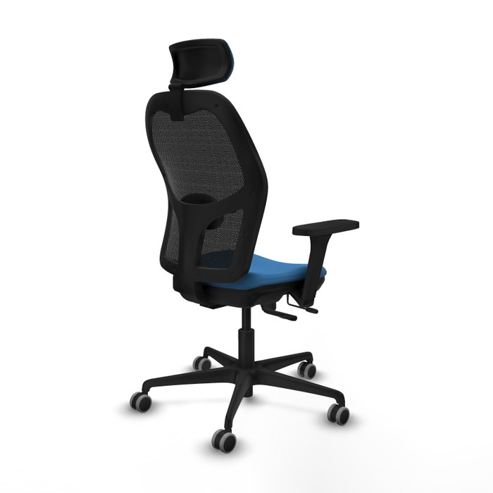PIQUERAS Y CRESPO Silla de oficina Jorquera Sincro/Traslack Azul claro/Negro