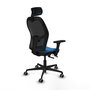 PIQUERAS Y CRESPO Silla de oficina Jorquera Sincro/Traslack Azul claro/Negro