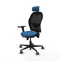 PIQUERAS Y CRESPO Silla de oficina Jorquera Sincro/Traslack Azul claro/Negro