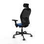 PIQUERAS Y CRESPO Silla de oficina Jorquera Sincro/Traslack Azul claro/Negro