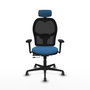 PIQUERAS Y CRESPO Silla de oficina Jorquera Sincro/Traslack Azul claro/Negro