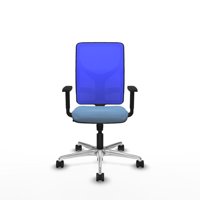 PIQUERAS Y CRESPO Silla de oficina Motilla con mecanismo Sincro Azul