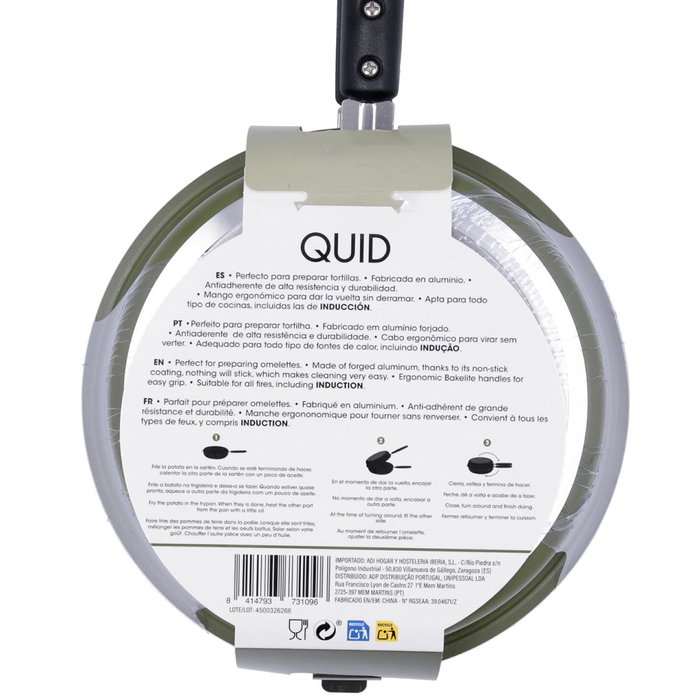 Sartén Doble Tortilla Naturalia Quid 20 cm (6 Unidades)