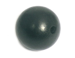 Innspiro Cuentas de madera bola negra 30mm 50u