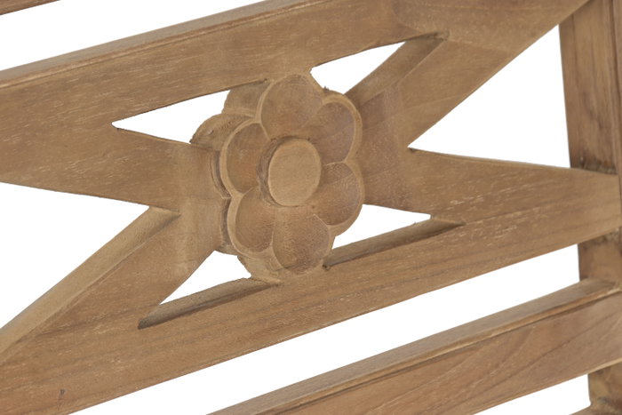 DKD Home Decor Banco de Teca Maciza 2 Plazas DKD Home Decor Banco de Teca Maciza 2 Plazas