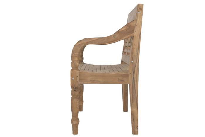 DKD Home Decor Banco de Teca Maciza 2 Plazas DKD Home Decor Banco de Teca Maciza 2 Plazas