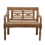 DKD Home Decor Banco de Teca Maciza 2 Plazas