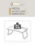 Inde Mesa Plegable Madera Metal Confortime 39,6 x 4,5 x 59,9 cm (6 Unidades)