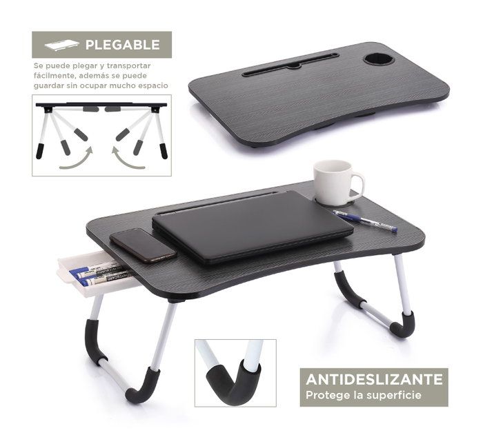 Inde Mesa Plegable Madera Metal Confortime 39,6 x 4,5 x 59,9 cm (6 Unidades)