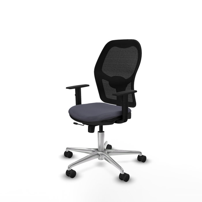 PIQUERAS Y CRESPO Silla de oficina Jorquera con mecanismo Sincro/Traslack Gris oscuro y Negro PIQUERAS Y CRESPO Silla de oficina Jorquera con mecanismo Sincro/Traslack Gris oscuro y Negro