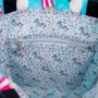 Oh My Pop Bolsa Tote Shopping Bag Angry Cat Turquesa para la Compra con Asas y Bolsillo Interior