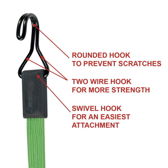 Master Lock Flat Bungee Cord Twin Wire 3225EURDAT Verde Master Lock Flat Bungee Cord Twin Wire 3225EURDAT Verde
