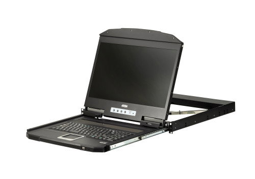 Aten CL3100NX-US Consola KVM LCD de 18,5 pulgadas con diseño de profundidad corta y teclado US Aten CL3100NX-US Consola KVM LCD de 18,5 pulgadas con diseño de profundidad corta y teclado US