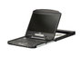 Aten CL3100NX-US Consola KVM LCD de 18,5 pulgadas con diseño de profundidad corta y teclado US